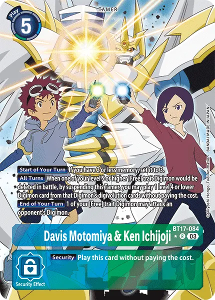 Davis Motomiya & Ken Ichijoji &mdash; Digimon Card Game card