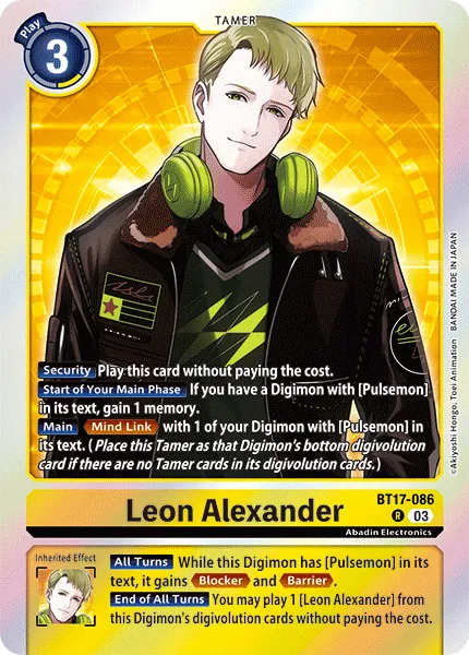 Leon Alexander &mdash; Digimon Card Game card