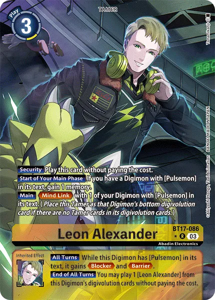 Leon Alexander &mdash; Digimon Card Game card