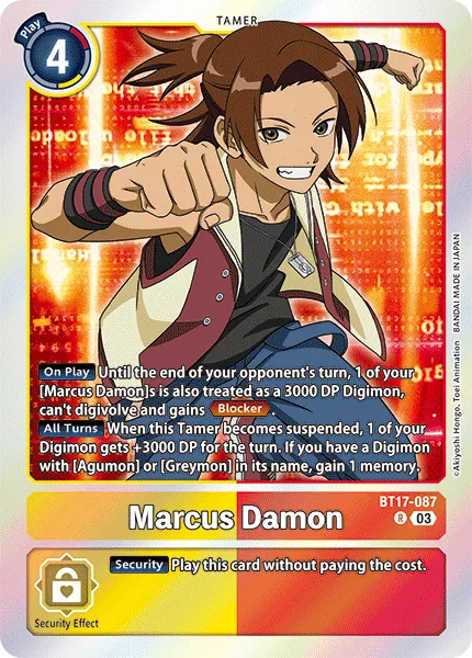 Marcus Damon &mdash; Digimon Card Game card