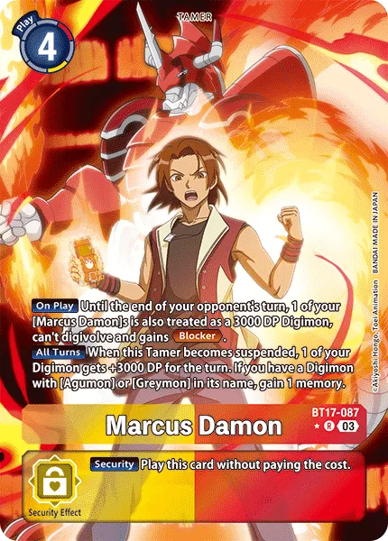 Marcus Damon &mdash; Digimon Card Game card