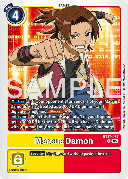 Marcus Damon &mdash; Digimon Card Game card