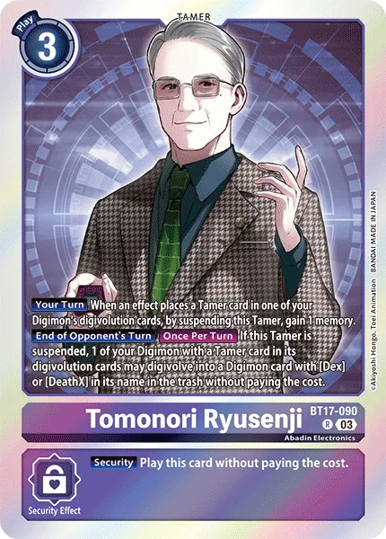 Tomonori Ryusenji &mdash; Digimon Card Game card