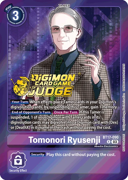 Tomonori Ryusenji &mdash; Digimon Card Game card