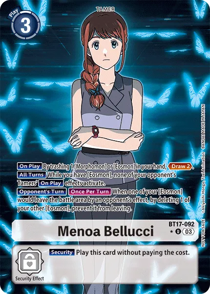 Menoa Bellucci &mdash; Digimon Card Game card