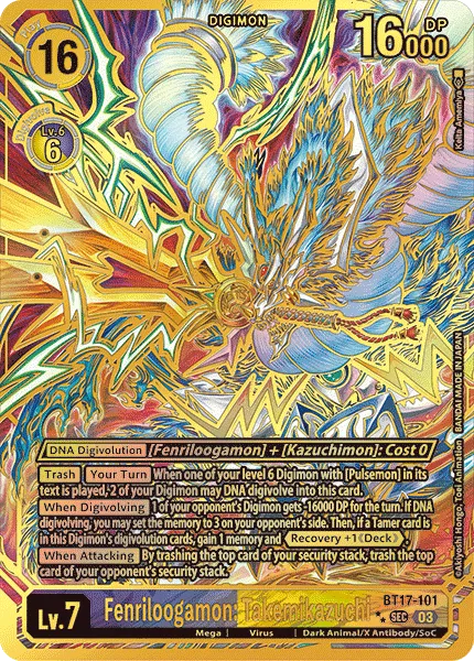Fenriloogamon: Takemikazuchi &mdash; Digimon Card Game card