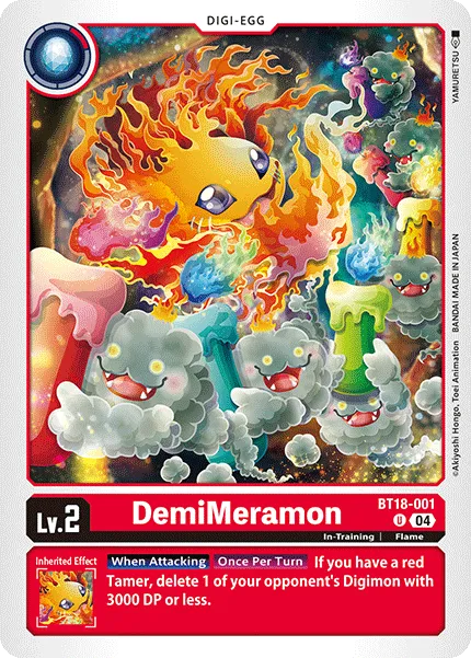 DemiMeramon &mdash; Digimon Card Game card