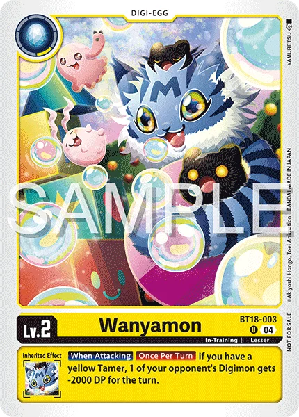 Wanyamon &mdash; Digimon Card Game card