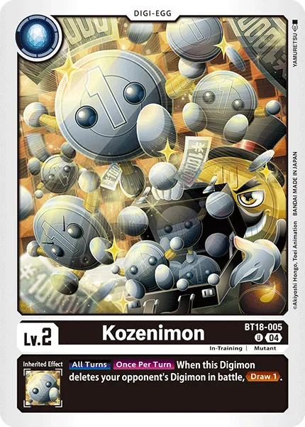 Kozenimon &mdash; Digimon Card Game card