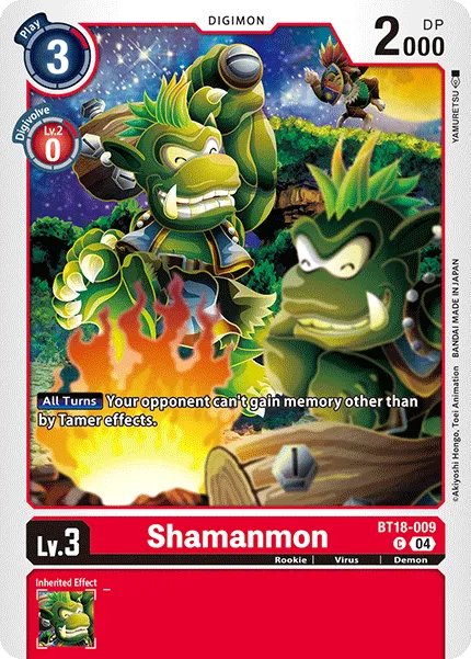 Shamanmon &mdash; Digimon Card Game card