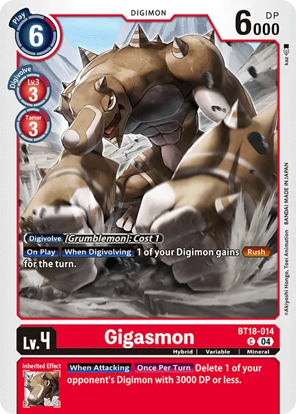 Gigasmon &mdash; Digimon Card Game card
