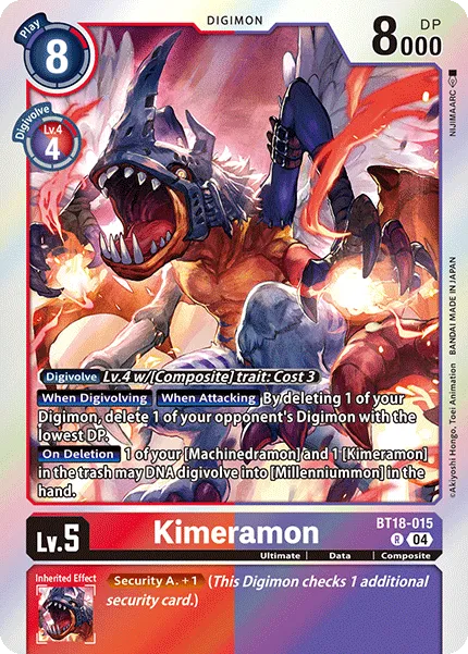 Kimeramon &mdash; Digimon Card Game card