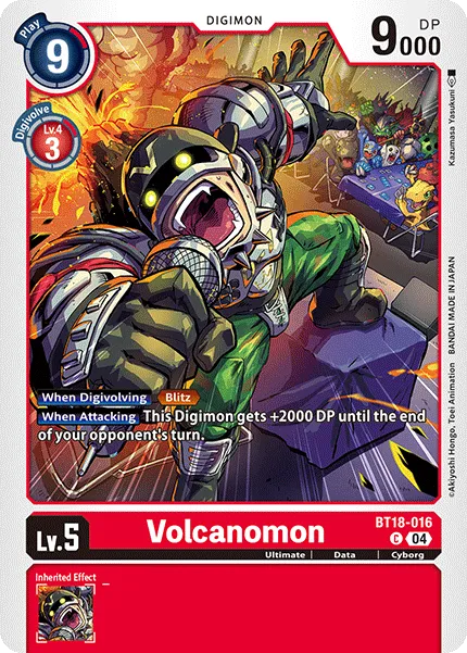 Volcanomon &mdash; Digimon Card Game card