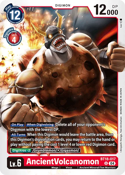 AncientVolcanomon &mdash; Digimon Card Game card