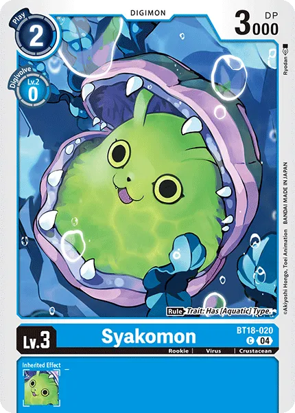 Syakomon &mdash; Digimon Card Game card