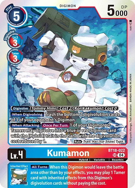 Kumamon &mdash; Digimon Card Game card