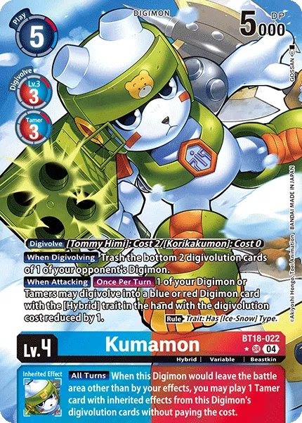 Kumamon &mdash; Digimon Card Game card
