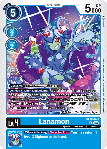 Lanamon &mdash; Digimon Card Game card