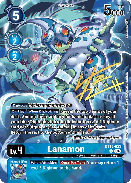 Lanamon &mdash; Digimon Card Game card