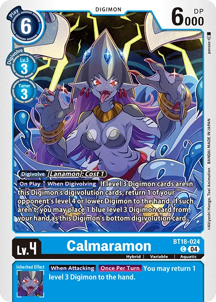 Calmaramon &mdash; Digimon Card Game card