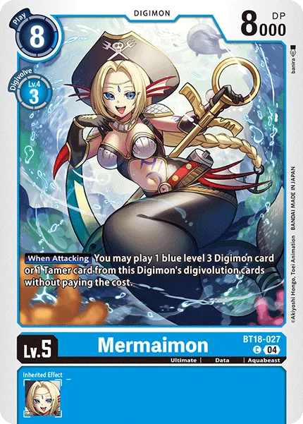 Mermaimon &mdash; Digimon Card Game card