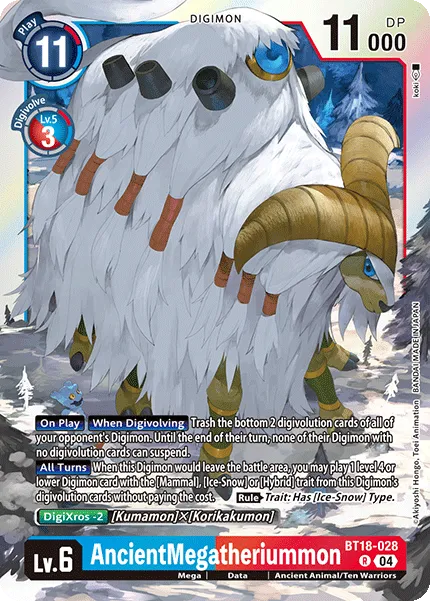 AncientMegatheriummon &mdash; Digimon Card Game card