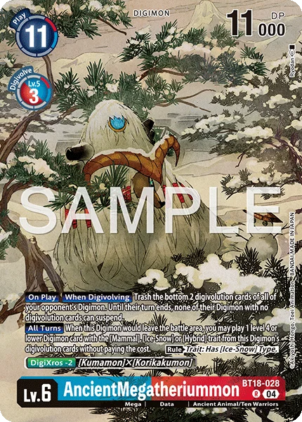 AncientMegatheriummon &mdash; Digimon Card Game card