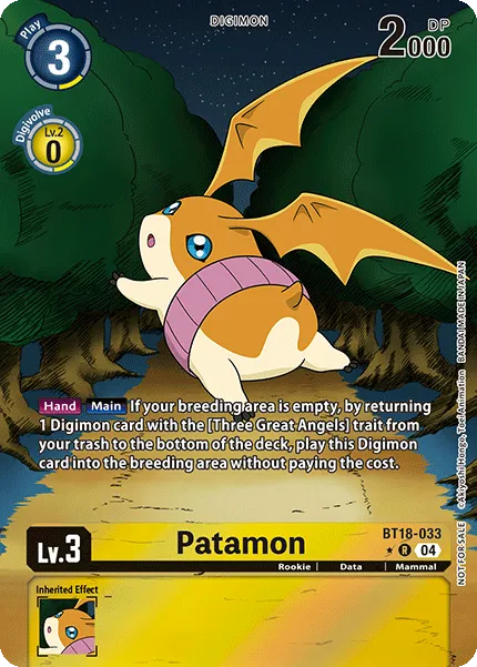 Patamon &mdash; Digimon Card Game card