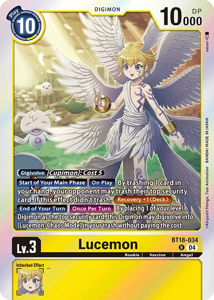Lucemon &mdash; Digimon Card Game card