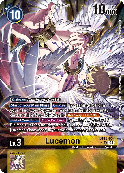 Lucemon &mdash; Digimon Card Game card