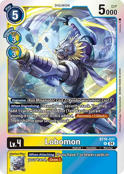 Lobomon &mdash; Digimon Card Game card