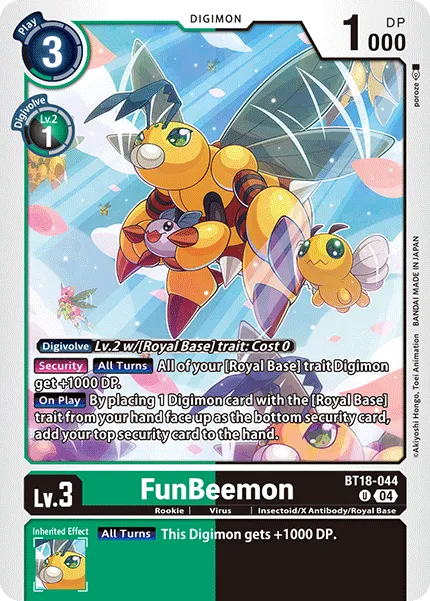 FunBeemon &mdash; Digimon Card Game card