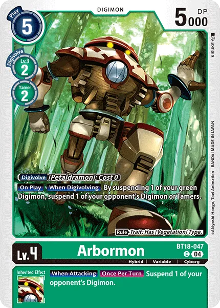 Arbormon &mdash; Digimon Card Game card