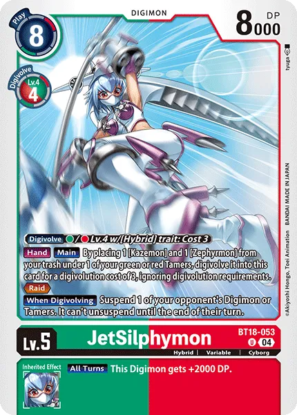 JetSilphymon &mdash; Digimon Card Game card