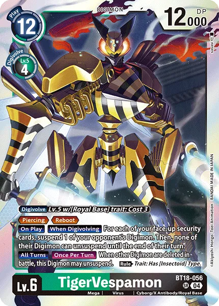 TigerVespamon &mdash; Digimon Card Game card