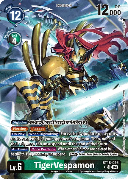 TigerVespamon &mdash; Digimon Card Game card