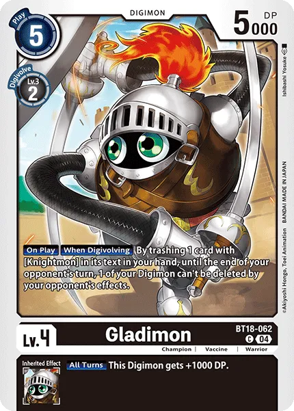 Gladimon &mdash; Digimon Card Game card