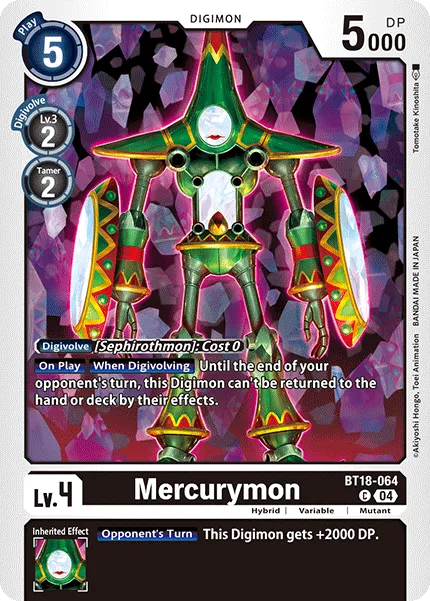 Mercurymon &mdash; Digimon Card Game card