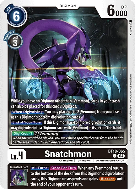 Snatchmon &mdash; Digimon Card Game card