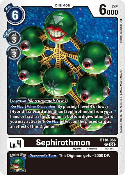 Sephirothmon &mdash; Digimon Card Game card