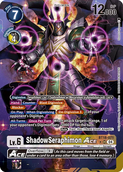 ShadowSeraphimon ACE &mdash; Digimon Card Game card