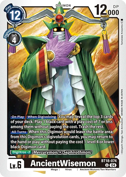 AncientWisemon &mdash; Digimon Card Game card