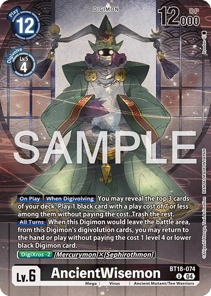 AncientWisemon &mdash; Digimon Card Game card