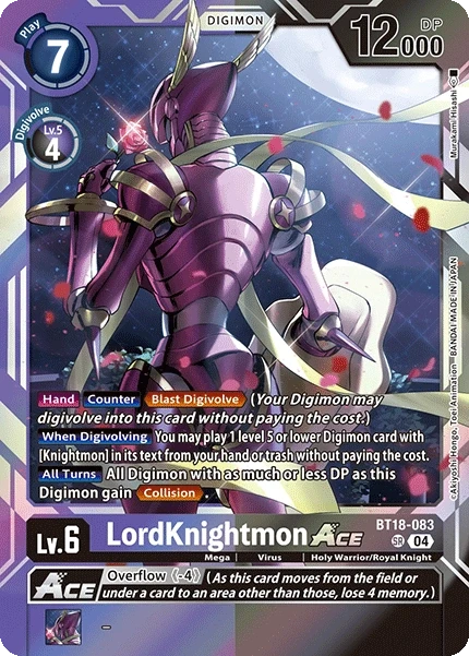 LordKnightmon ACE &mdash; Digimon Card Game card