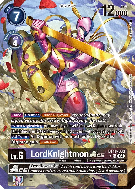 LordKnightmon ACE &mdash; Digimon Card Game card