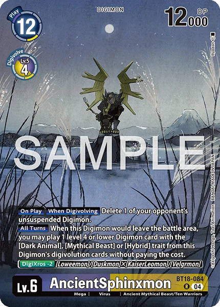 AncientSphinxmon &mdash; Digimon Card Game card