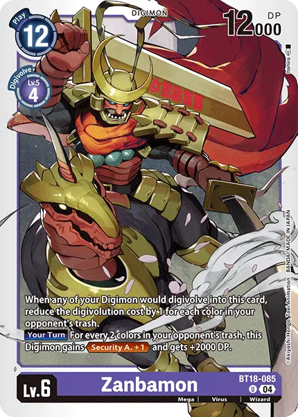 Zanbamon &mdash; Digimon Card Game card