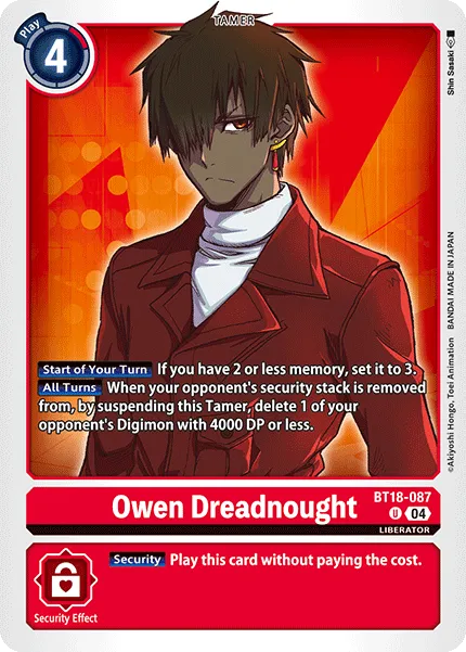 Owen Dreadnought &mdash; Digimon Card Game card