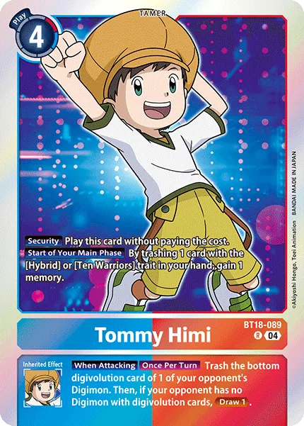 Tommy Himi &mdash; Digimon Card Game card
