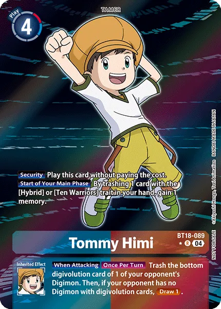 Tommy Himi &mdash; Digimon Card Game card